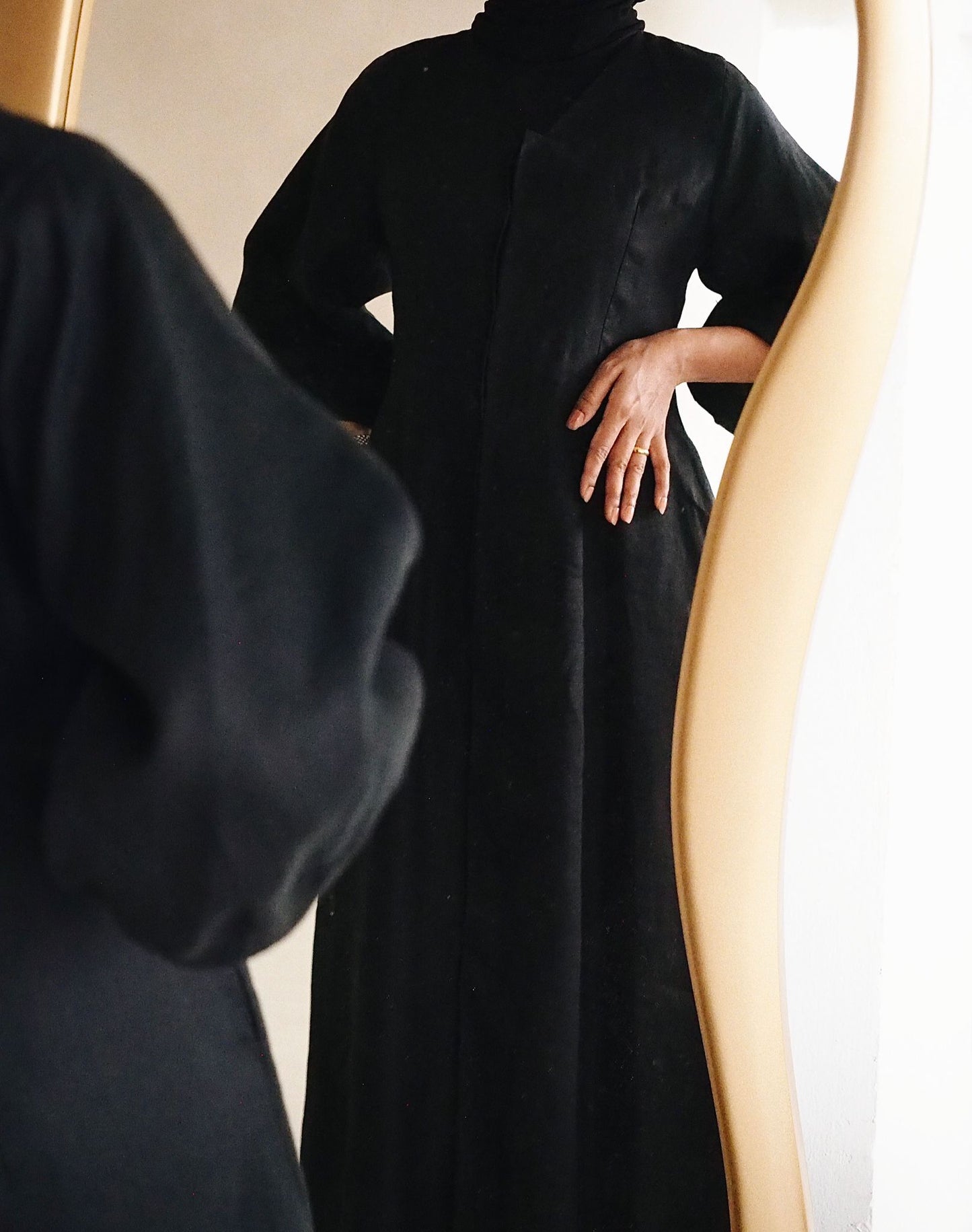 V-Neck Dress in Black